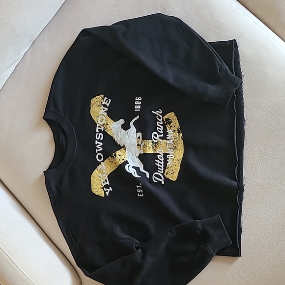 Yellowstone Dutton Ranch Cropped Sweatshirt - Picture 5 of 6